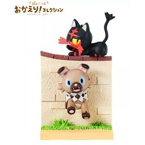RE-MENT Pokemon Pyokotto Waited For You Welcome Back Mini Figure Litten Rockruff